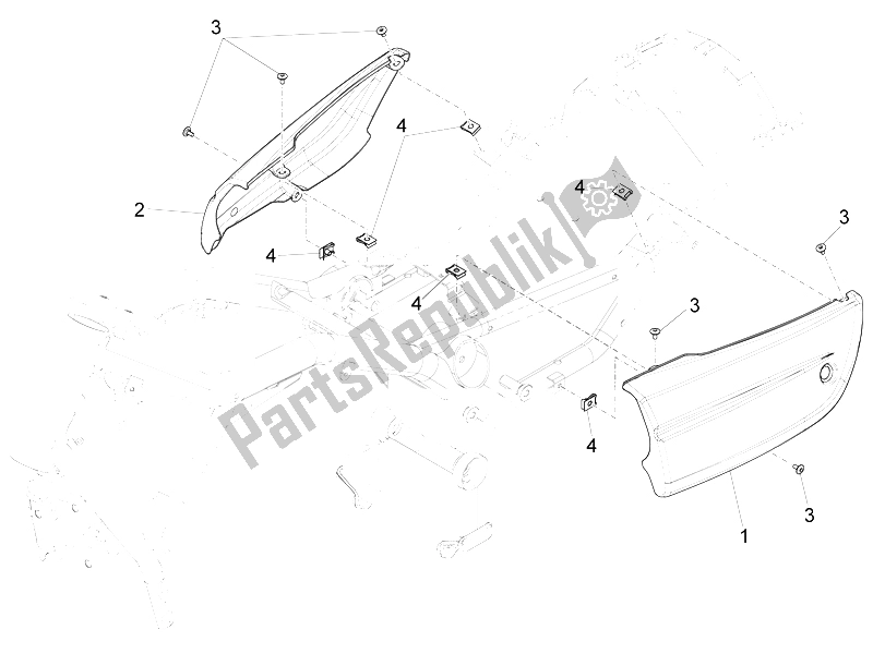 Toutes les pièces pour le Corps Central du Moto-Guzzi California 1400 Custom ABS 2012