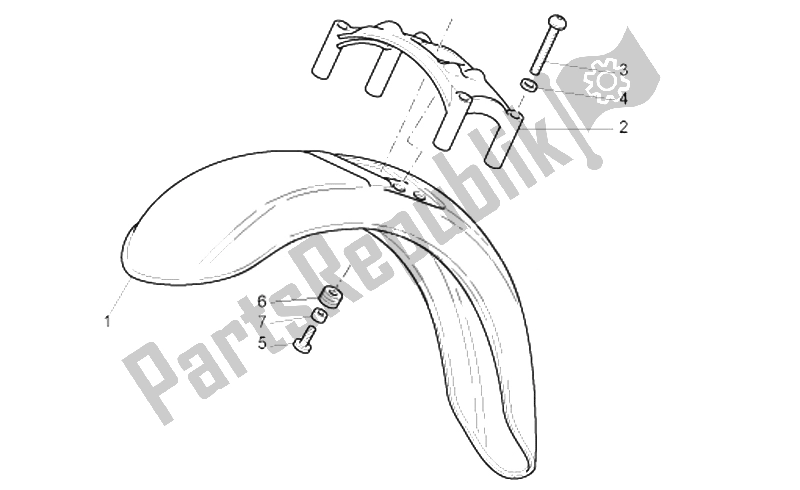Tutte le parti per il Parafango Anteriore del Moto-Guzzi Bellagio 940 2007
