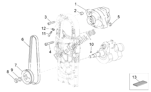 Tutte le parti per il Generatore Di Corrente del Moto-Guzzi Stelvio 1200 8V STD NTX 2011