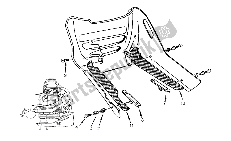 Toutes les pièces pour le Pilier-facultatif du Moto-Guzzi Daytona RS 1000 1997