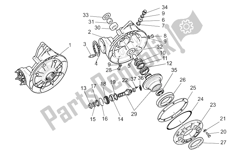 Todas las partes para Transmisión Completa Ii de Moto-Guzzi V 11 LE Mans 1100 2002