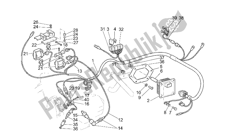 Toutes les pièces pour le Système électrique (2) du Moto-Guzzi California Jackal 1100 1999