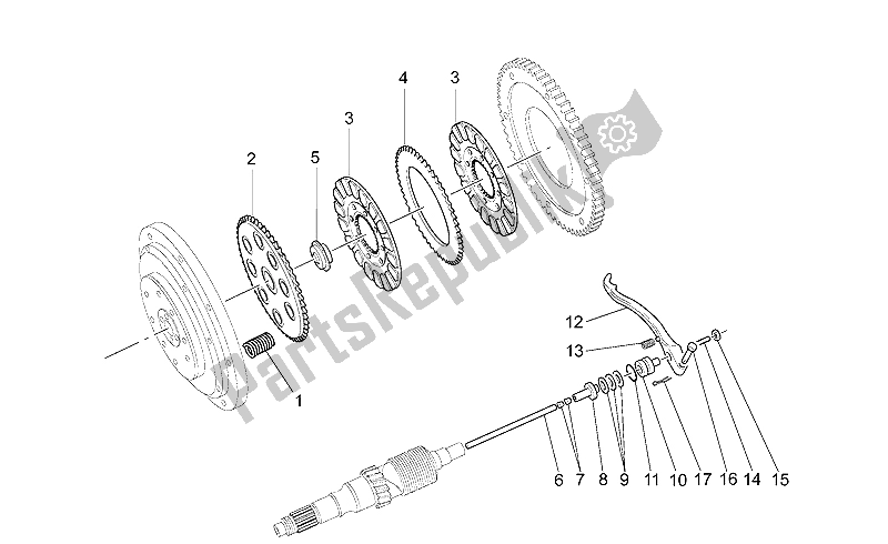 Toutes les pièces pour le Embrayage du Moto-Guzzi California Stone 1100 2001