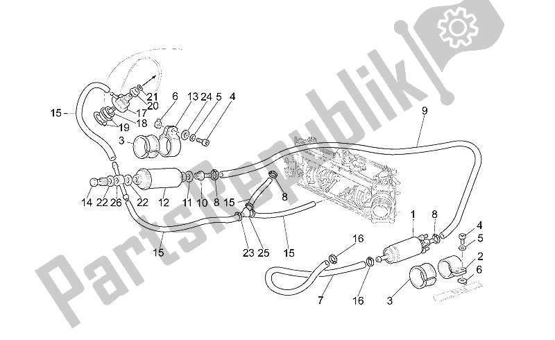 Toutes les pièces pour le Alimentation (carburateur) du Moto-Guzzi California Stone 1100 2001