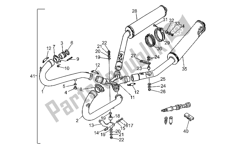 Todas as partes de Kit De Reforço do Moto-Guzzi Sport Iniezione 1100 1996