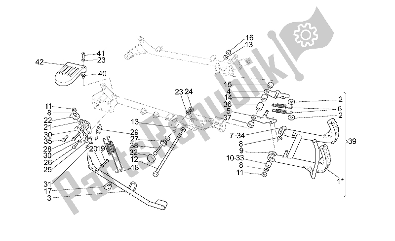 Todas las partes para Stands de Moto-Guzzi California Stone 1100 2001