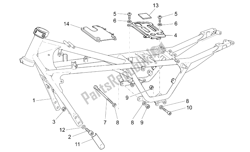 Todas las partes para Marco I de Moto-Guzzi Breva IE 750 2003