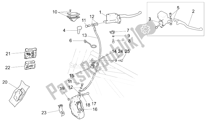 Todas las partes para Sistema De Freno Delantero de Moto-Guzzi California Stone Touring PI CAT 1100 2003