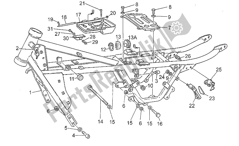 Todas las partes para Marco de Moto-Guzzi Nevada 750 1991