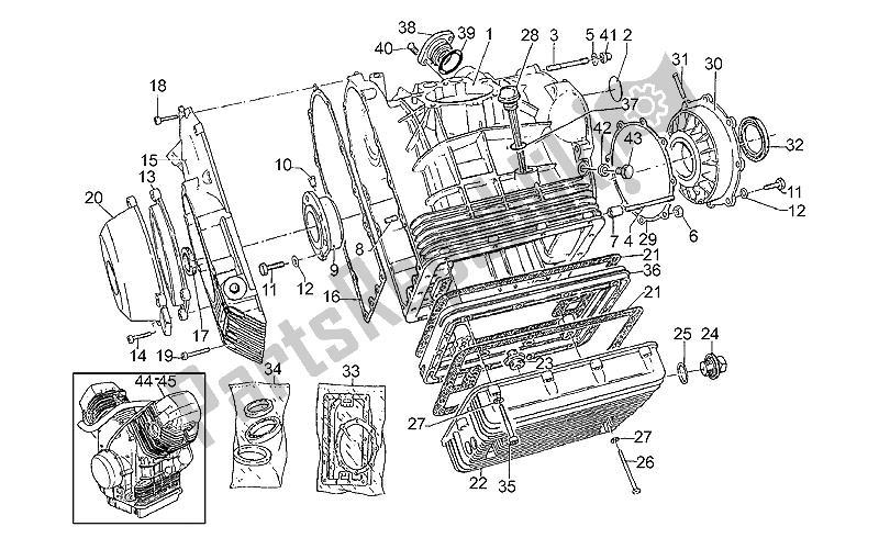 Tutte le parti per il Manovella Caso del Moto-Guzzi California 1100 1994