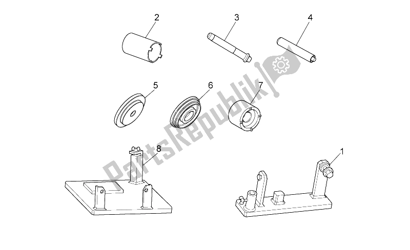 All parts for the Specific Tools Ii of the Moto-Guzzi 1200 Sport 8V 2008