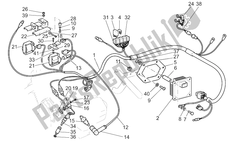 Toutes les pièces pour le Systeme électrique du Moto-Guzzi California Special Sport AL PI 1100 2002