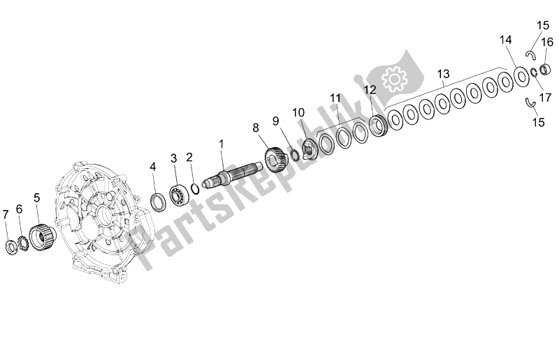 Toutes les pièces pour le Arbre D'embrayage du Moto-Guzzi Griso V IE 1100 2005