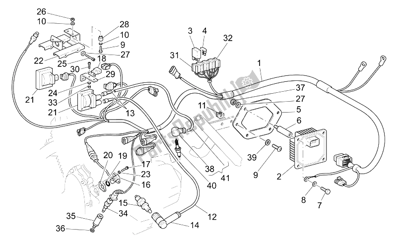 All parts for the Electrical Systeme of the Moto-Guzzi California Vintage 1100 Royal Hashemite Court 2006