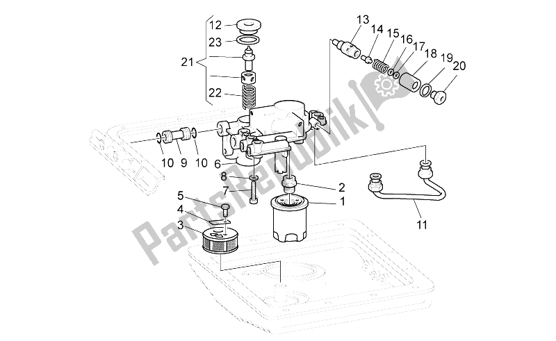 All parts for the Oil Filters of the Moto-Guzzi V 11 CAT 1100 2003