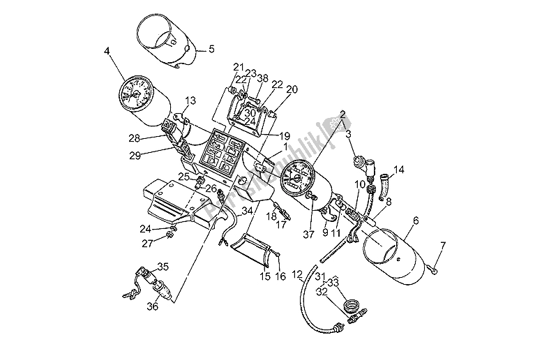 Todas las partes para Tablero de Moto-Guzzi California III Iniezione 1000 1990