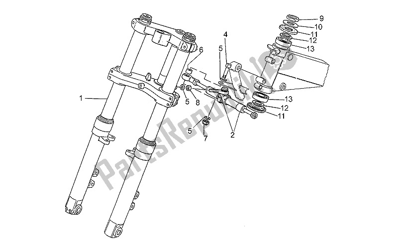 Toutes les pièces pour le Pilotage du Moto-Guzzi Daytona Racing 1000 1996