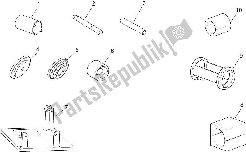 Toutes les pièces pour le Outils Spécifiques Ii du Moto-Guzzi Stelvio 1200 8V STD NTX 2011