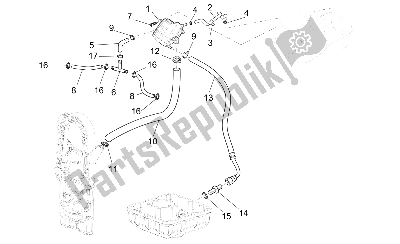 Todas as partes de Sistema Blow-by do Moto-Guzzi Breva V IE 1100 2005