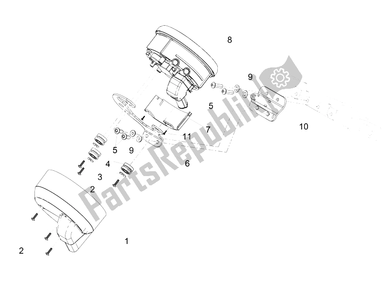 Alle onderdelen voor de Instrumenten van de Moto-Guzzi Audace 1400 2015