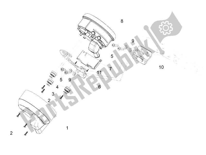 Toutes les pièces pour le Instruments du Moto-Guzzi Audace 1400 2015