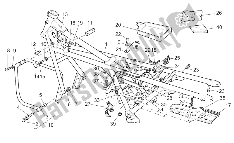 Toutes les pièces pour le Cadre du Moto-Guzzi California Stone Metal PI 1100 2002