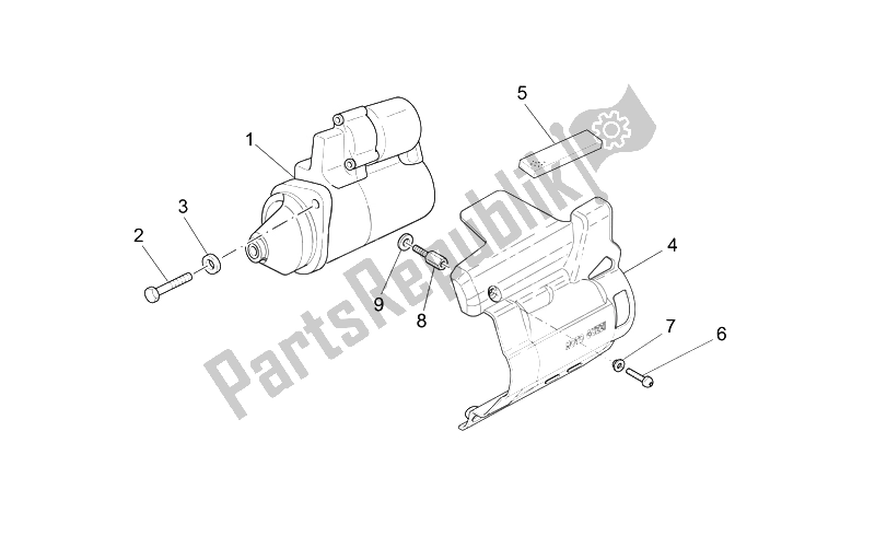 Toutes les pièces pour le Démarreur du Moto-Guzzi Breva V IE 850 2006