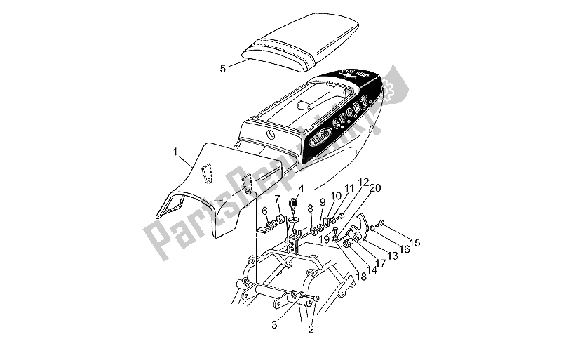 Todas las partes para Sillas De Montar de Moto-Guzzi Sport Corsa 1100 1998