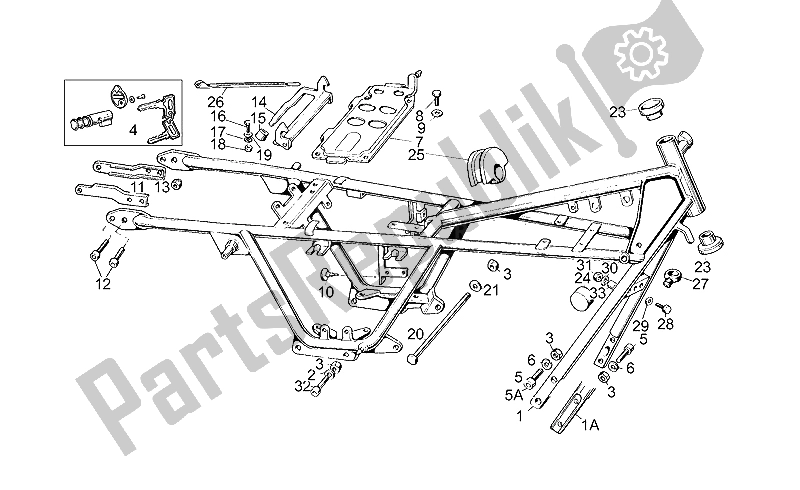 Todas las partes para Marco de Moto-Guzzi V 35 II 350 1985