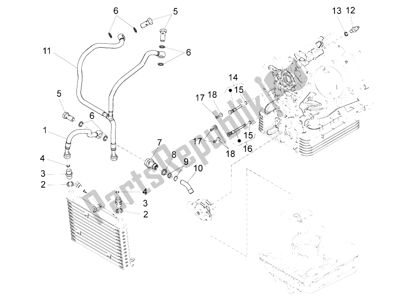 All parts for the Lubrication of the Moto-Guzzi California 1400 Touring ABS 2012