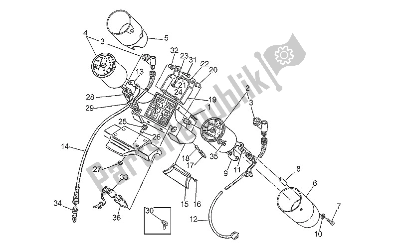 Toutes les pièces pour le Tableau De Bord du Moto-Guzzi Nevada 750 1993