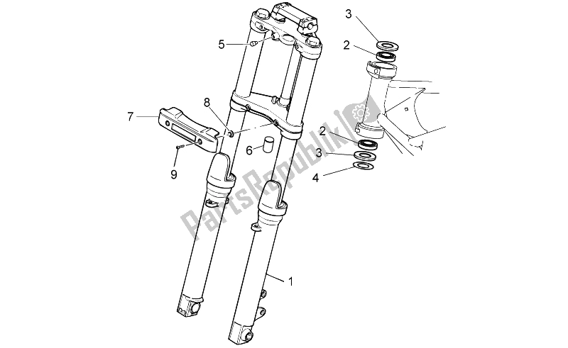 Tutte le parti per il Forcella Anteriore I del Moto-Guzzi Nevada Classic IE 750 2009
