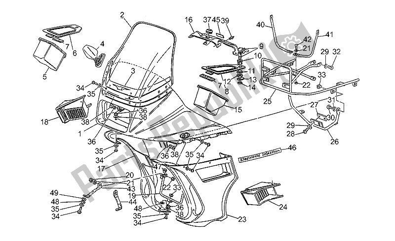 Todas las partes para Carenado Completo de Moto-Guzzi California III Iniezione 1000 1990