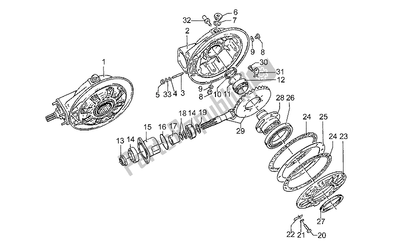 Toutes les pièces pour le Engrenage Conique 1991-d du Moto-Guzzi S 1000 1989