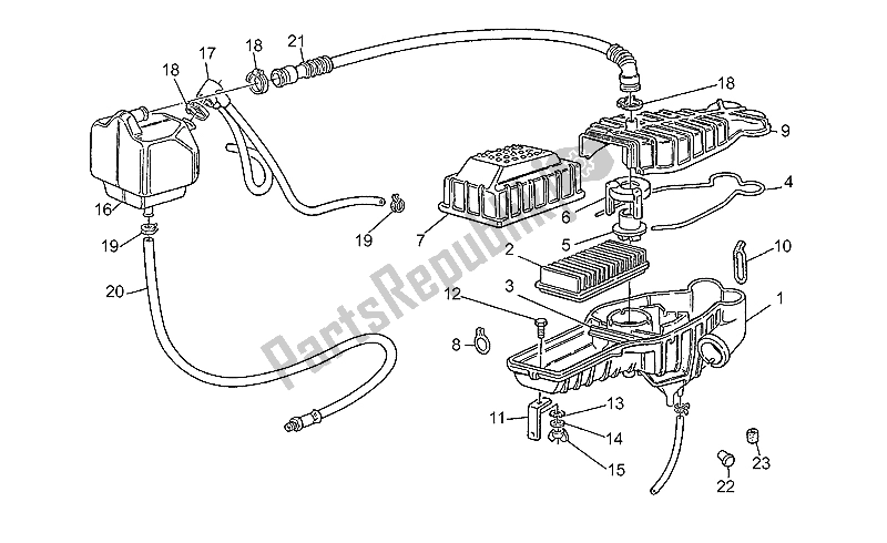 Tutte le parti per il Presa del Moto-Guzzi 65 GT 650 1987