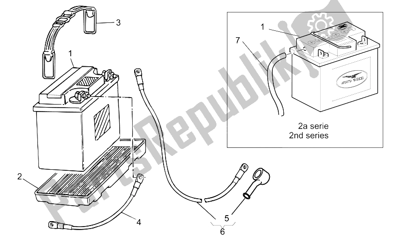 Toutes les pièces pour le Batterie du Moto-Guzzi Nevada Base Club 750 2002