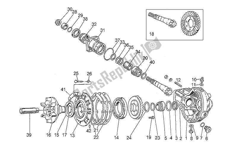Todas las partes para Engranaje Cónico de Moto-Guzzi Nevada 750 1991