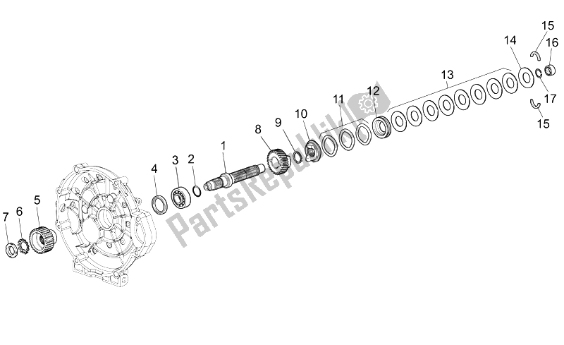 Toutes les pièces pour le Arbre D'embrayage du Moto-Guzzi Breva V IE 1100 2005