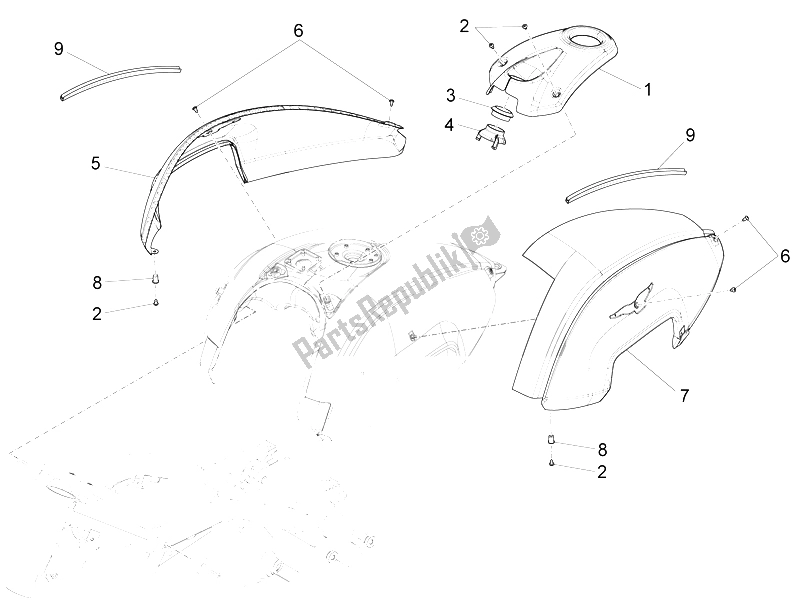 Toutes les pièces pour le Couvercle De Réservoir du Moto-Guzzi California 1400 Custom ABS 2012