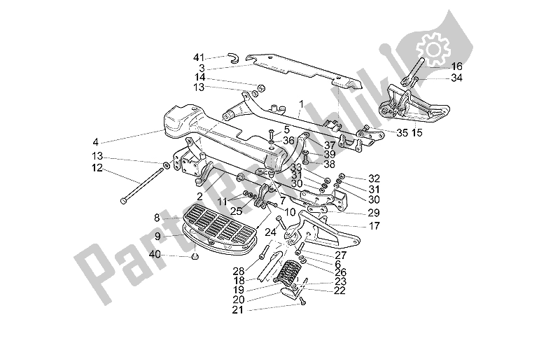 Alle onderdelen voor de Voetsteunen van de Moto-Guzzi California EV Touring 80 1100 2001