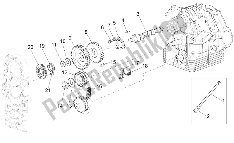 Tutte le parti per il Sistema Di Cronometraggio del Moto-Guzzi Sport 1200 2006