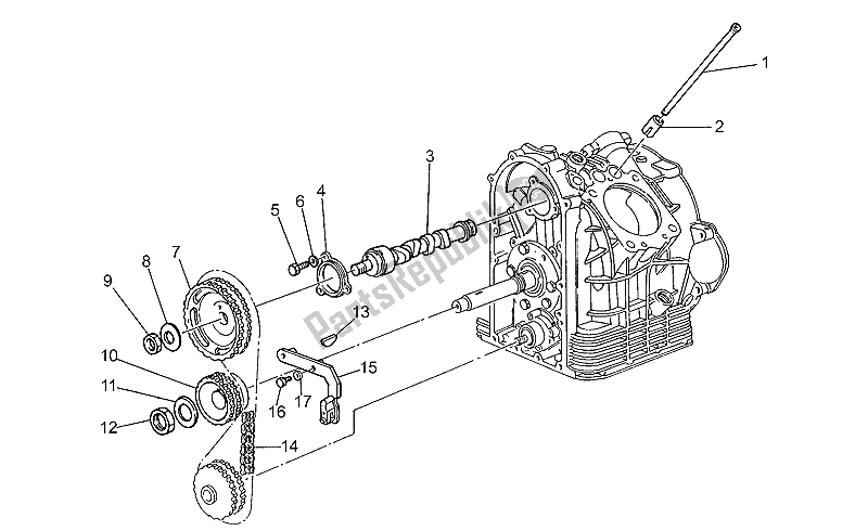 All parts for the Timing System Ii of the Moto-Guzzi California EV V 11 USA 1100 1997