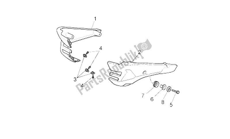 Toutes les pièces pour le Pilier du Moto-Guzzi Norge Polizia Berlino 850 2008