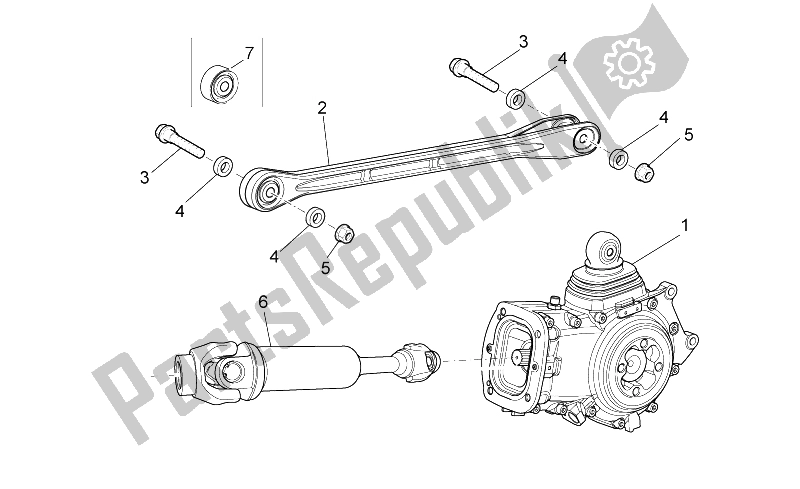 Toutes les pièces pour le Transmission Terminée du Moto-Guzzi Breva V IE 850 2006