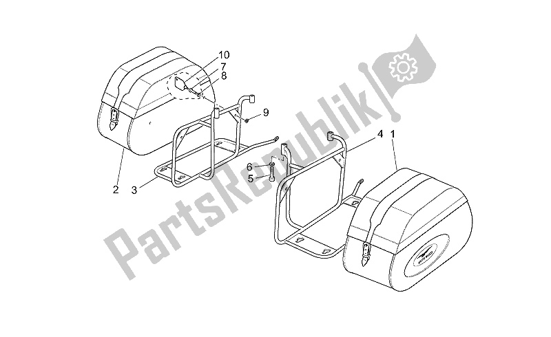 Toutes les pièces pour le Valises Latérales En Cuir Frau du Moto-Guzzi California EV Touring 80 1100 2001