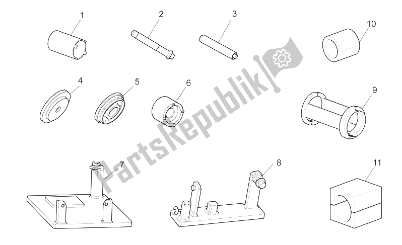 Toutes les pièces pour le Outils Spécifiques Ii du Moto-Guzzi Stelvio 1200 2008