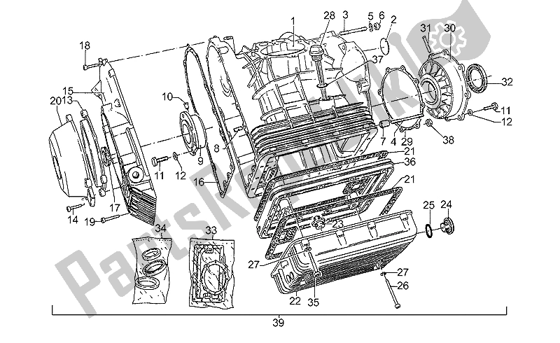 Todas las partes para Cárter 1991-d de Moto-Guzzi S 1000 1989