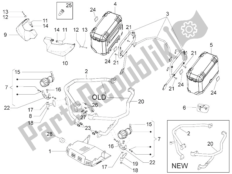 Toutes les pièces pour le Pièces Spéciales du Moto-Guzzi Stelvio 1200 8V STD NTX 2011