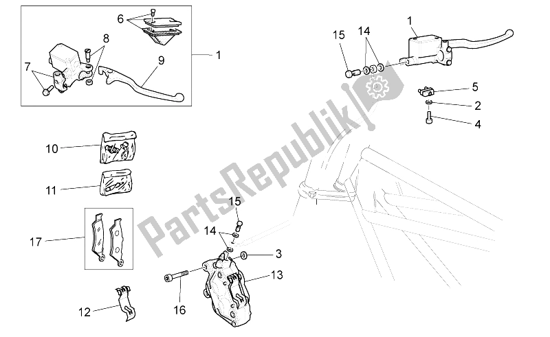 Todas las partes para Sistema De Freno Delantero de Moto-Guzzi V7 II Racer ABS 750 2015