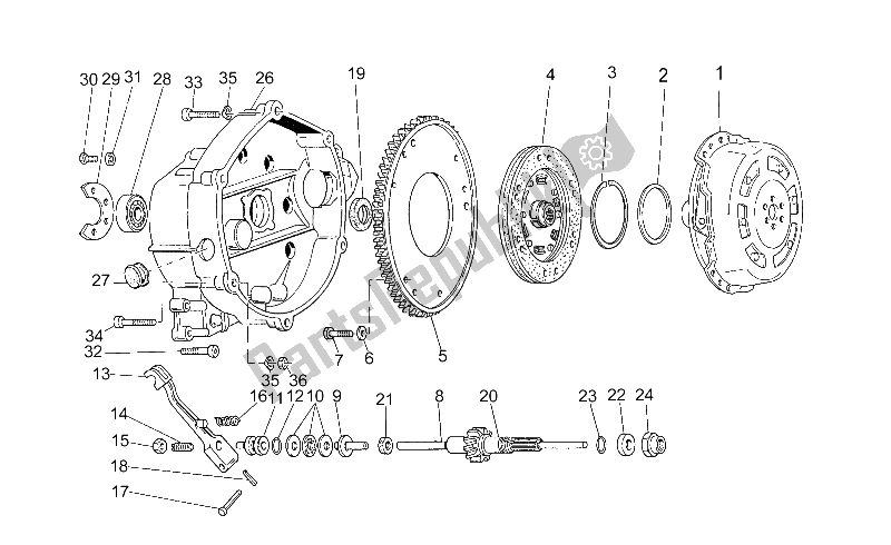 All parts for the Clutch of the Moto-Guzzi NTX 650 1987